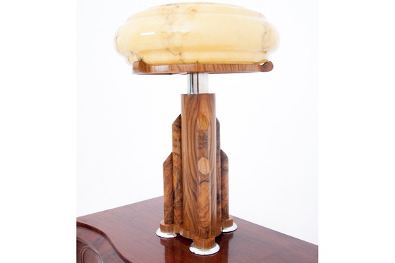 Image 1 of Lámpara Art Déco única, Polonia, años 50.