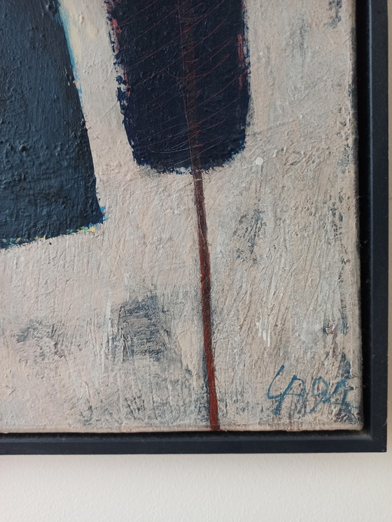 Image 1 of « Maison le soir » 123 cm x 113 cm