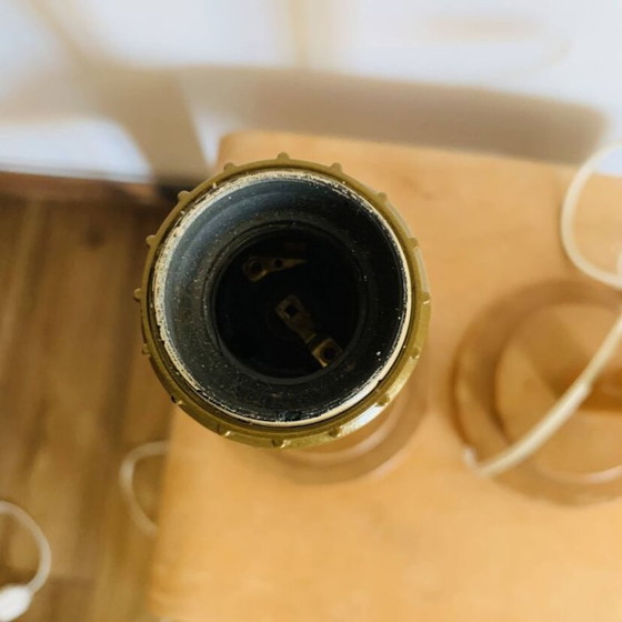 Image 1 of Paire de lampes vintage I.M.T. en bois années 70/80
