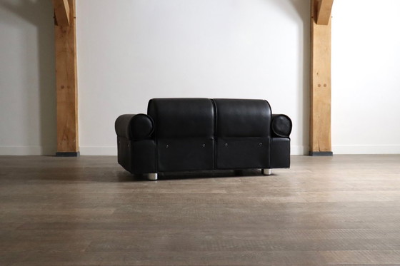 Image 1 of Marzio Cecchi sofa daybed in buffalo leather, Italy 1970s