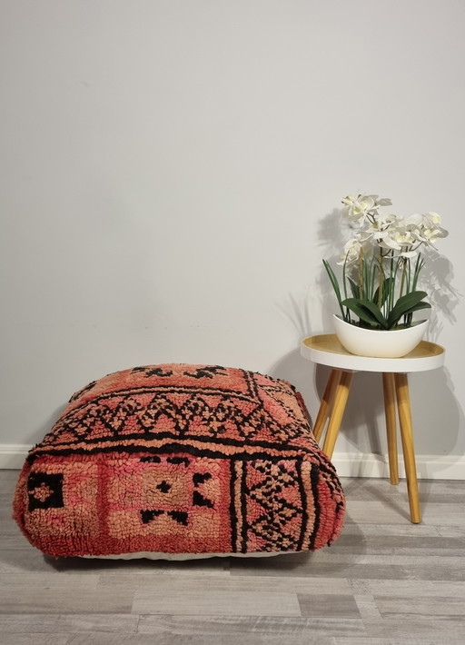 Moroccan Berber Wool Footstool