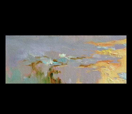 Golden Pond at Dusk – Paintings & Drawings, Canvas (photo 7 of 7)