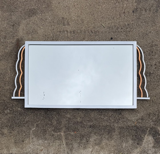 Image 1 of Art Deco chromen spiegel