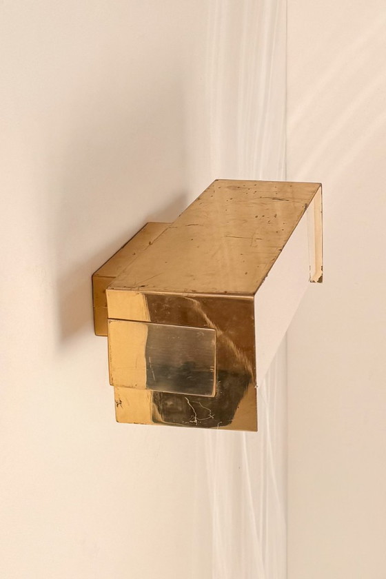 Applique Vintage in Ottone e Perspex, Francia 1960 – Brass (photo 6 of 8)