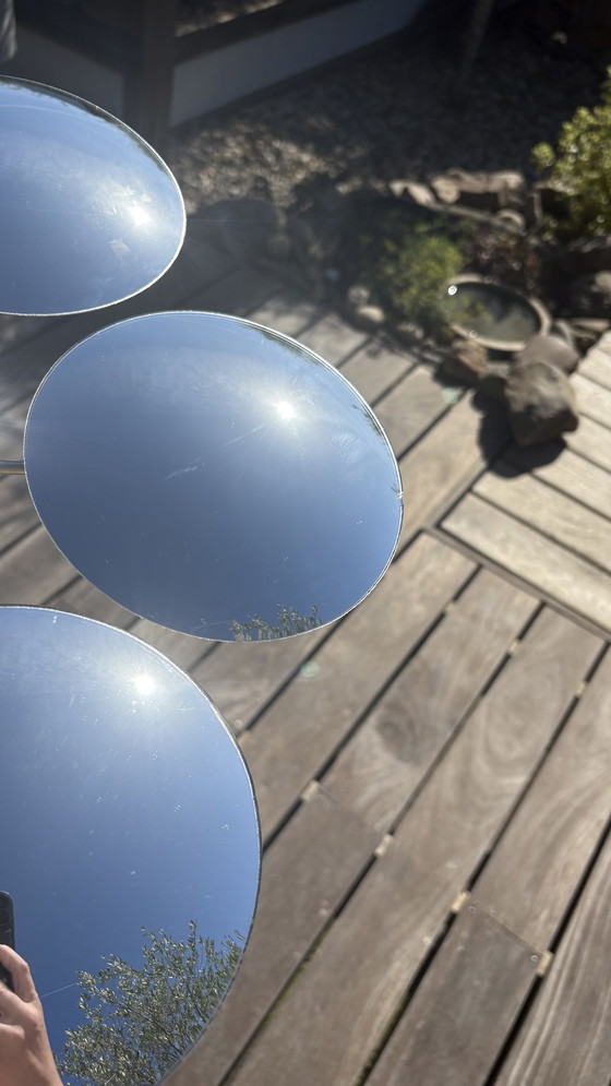 Image 1 of Vintage design spherical glass mirror round flower shape Bubble Mirror