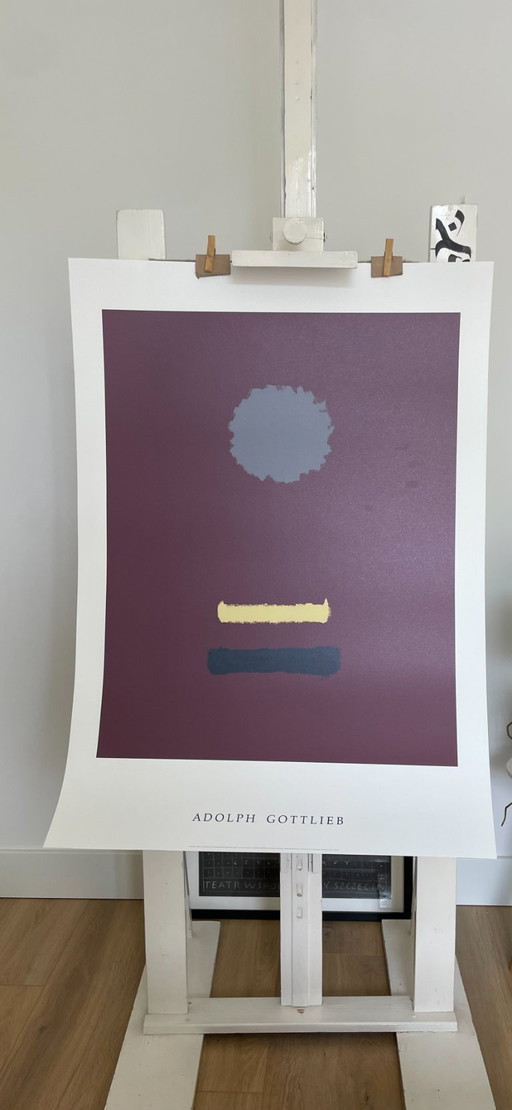 Adolph Gottlieb (1903-1974), Untitled, 1969, copyright Adolph and Esther Gottlieb Foundation/SABAM Belgium 2001, Printed in Ital