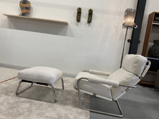 Image 1 of Gelderland 601 Oberman Met Hocker Riva stof 