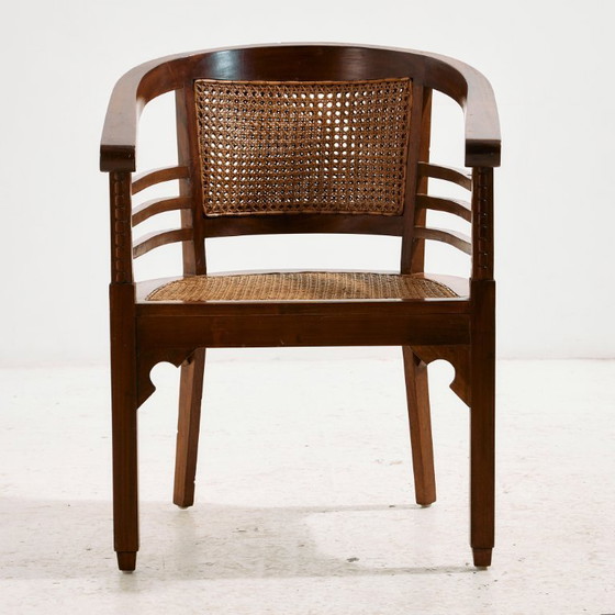 Image 1 of Sillón MK10904 de haya y ratán