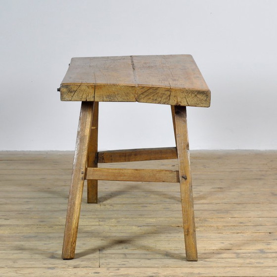 Oak Butcher’s Table, Circa 1920 – Iron, Wood, Vintage (photo 4 of 12)