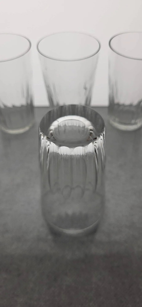 7 bicchieri da vino / Vodka 1930 – Bicchieri e caraffe, Crystal, Glass, Art Deco (photo 5 of 7)