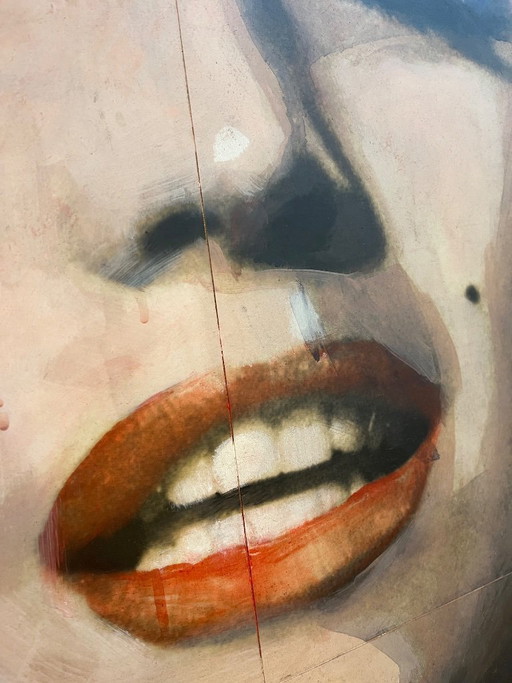 Pintura de Marilyn Monroe realizada por Georges Charles Vanrijk.