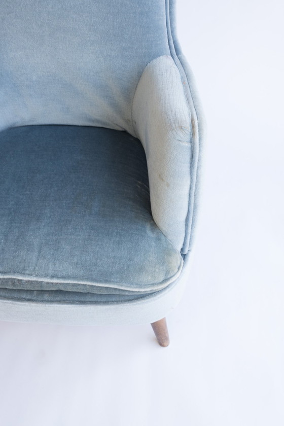 Image 1 of Light Blue Vintage Armchair