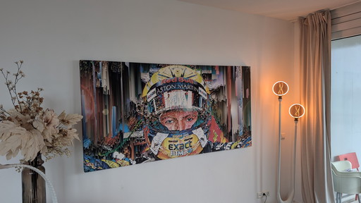 Obra de arte de Max Verstappen Glitch ART