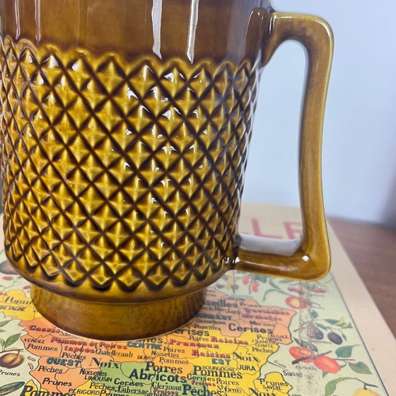 Antique Sarreguemines ceramic pitcher – Glass & Decanter (photo 3 of 7)