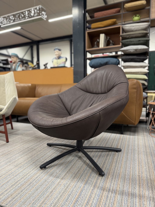 Label Vandenberg Hidde Soft Fauteuil pivotant Cuir de buffle d'eau