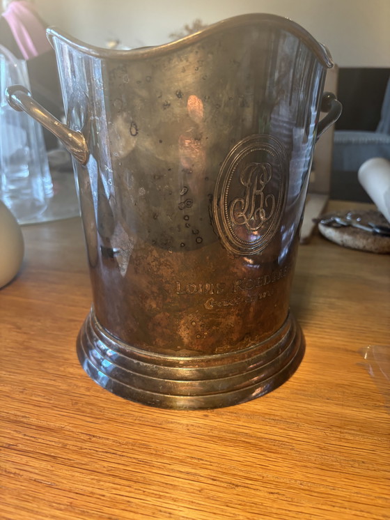 Image 1 of verzilverde Louis Roederer champagnekoeler