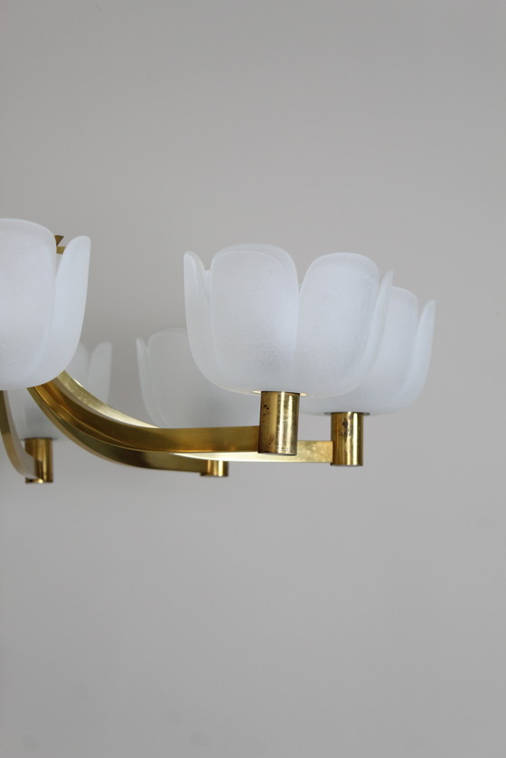 Image 1 of Vintage Pendant Lamp, Chandelier - Brass 1970s