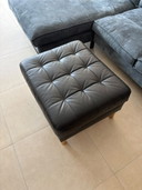Lederen voetenbank / salontafel (Landskrona IKEA)