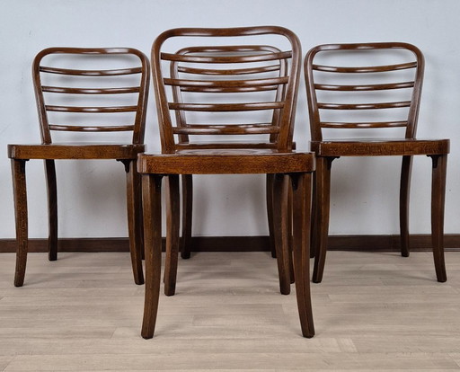 4 Thonet Art Deco Chairs