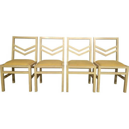 Ensemble de 4 chaises Quilt vintage par WILMOTTE édition SCDR