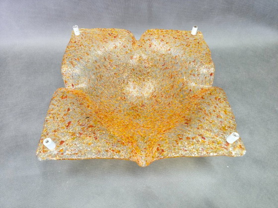 Image 1 of Paire d'appliques murales en verre de Murano, conçues par Toni Zuccheri pour Mazzega, années 1970