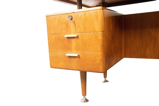 Image 1 of Niederländischer Design-Schreibtisch Midcentury Bureau A.A. Patijn für Zijlstra Joure
