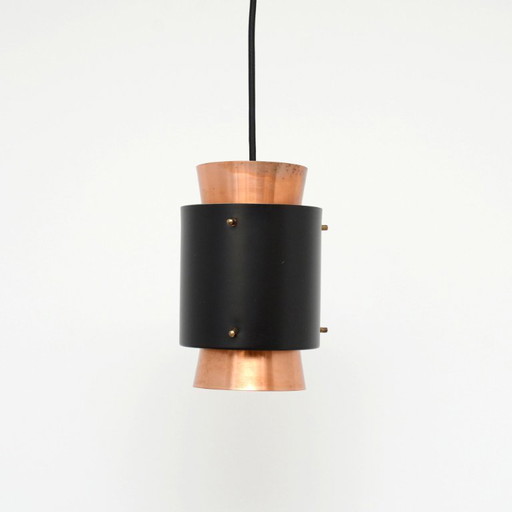 Copper lamp in the Trava style, design by Carl Thore, 1960s
