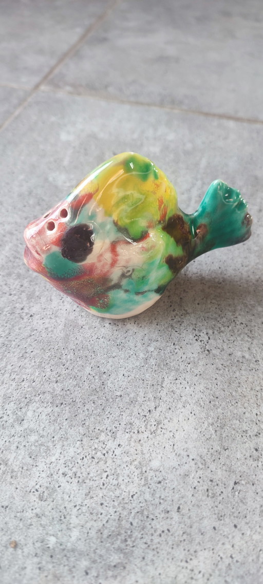 Vallauris ceramic condiment set