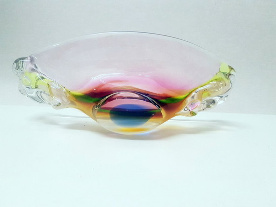 Image 1 of Bowl /Hand free blown glass / Josef Rozinek 
