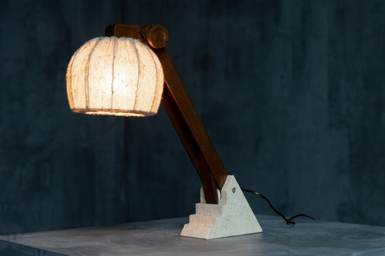 Image 1 of Mid Century Brutalistische tafellampen, Frankrijk, 1960