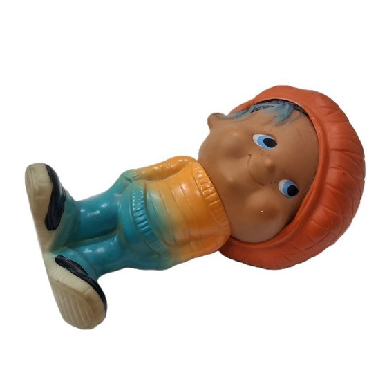 Image 1 of Giocattolo di gomma d'epoca (bambola) di un ragazzo, Pepino