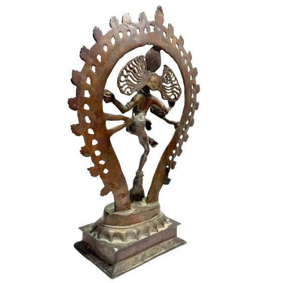 Shiva Nataraja statue early 20th century in bronze – India – cosmic dance – lot 477 – Sculpture (photo 5 of 10)