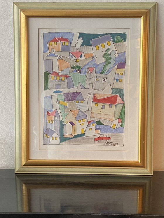 Image 1 of Un dipinto unico e originale di Paul Fickinger