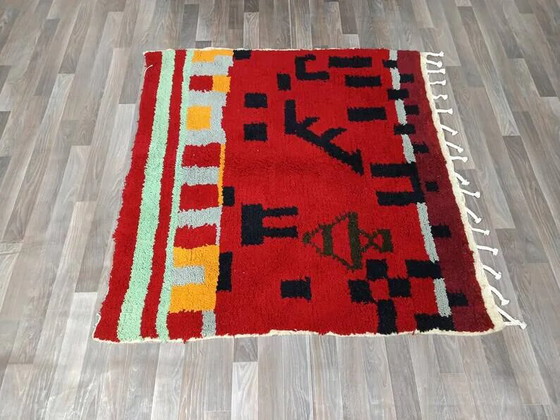 Alfombra bereber de lana colorida hecha a mano 200cmx200cm – Wool, Bohemian (photo 7 of 10)