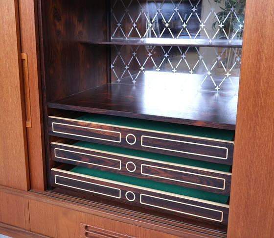 Image 1 of Deens vintage design teak highboard met lades, 1960s