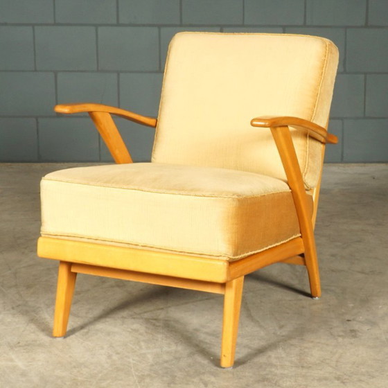 Image 1 of Danish lounge armchairs – walnut – 1960s