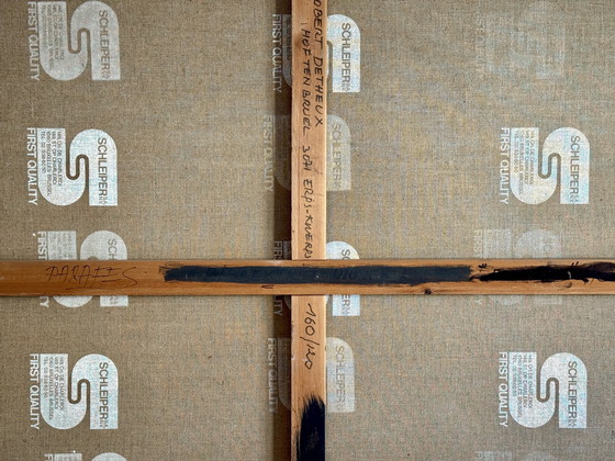 Image 1 of Robert Detheux - Quadri giganti - Calligrafia - collage - 1980