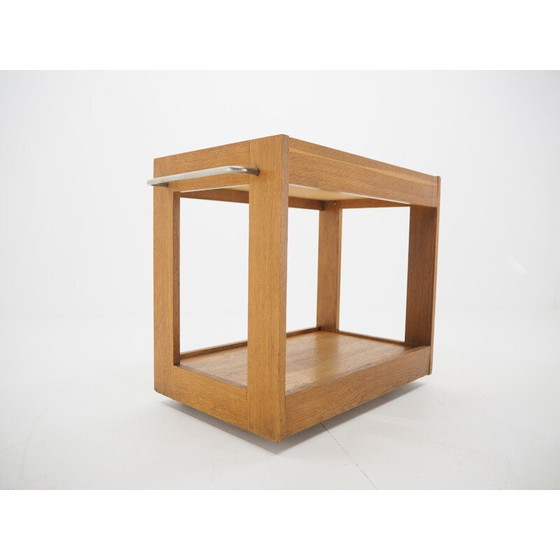 Image 1 of Vintage wooden bar cart, Czechoslovakia 1970