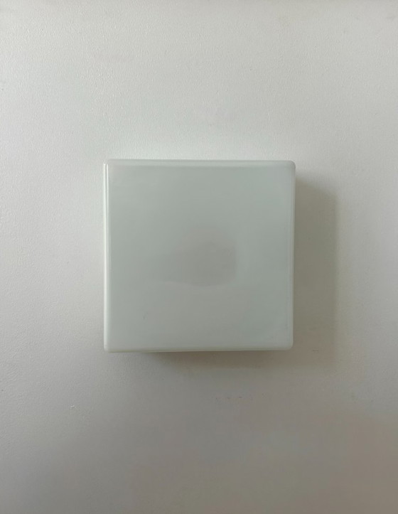 Image 1 of Coppia di appliques vintage Lita, opaline, Francia 1970