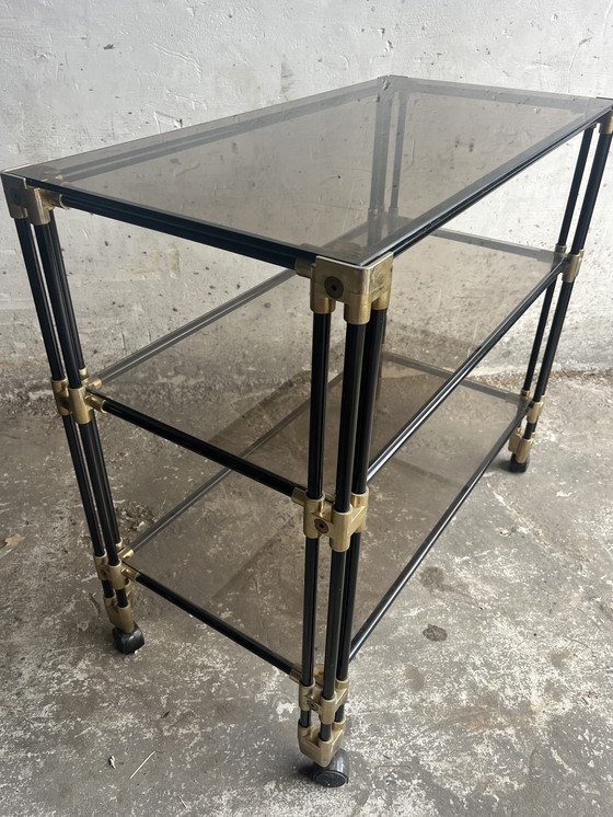 Image 1 of Table d'appoint / chariot de bar vintage des années 1980