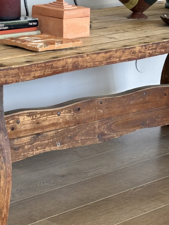 Image 1 of Wabisabi solid wood coffee table 'Baukje'