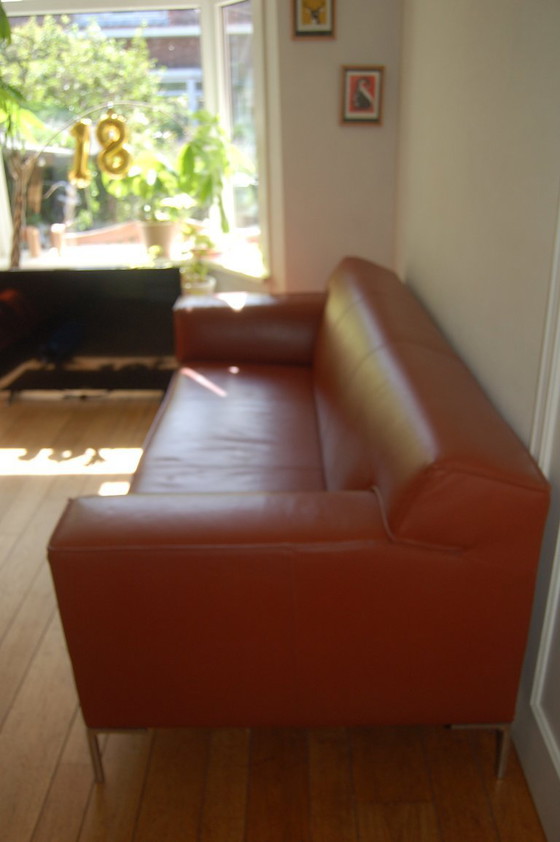 Image 1 of Divano Bloq in pelle cognac Design on Stock