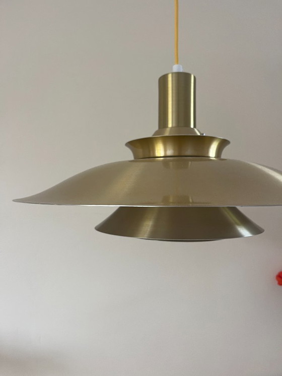 Image 1 of Vintage Danish disk pendant - Louis Poulsen style