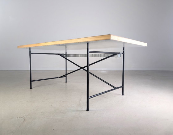 Image 1 of 2x Original Egon Eiermann Schreibtisch Richard Lampert 195x90cm