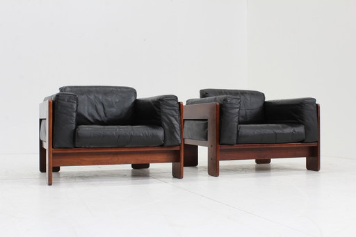 Vintage Knoll Bastiano Fauteuils door Tobia Scarpa set van 2