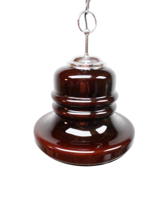 Image 1 of Lámpara colgante Honsel Leuchten de vidrio, años 70