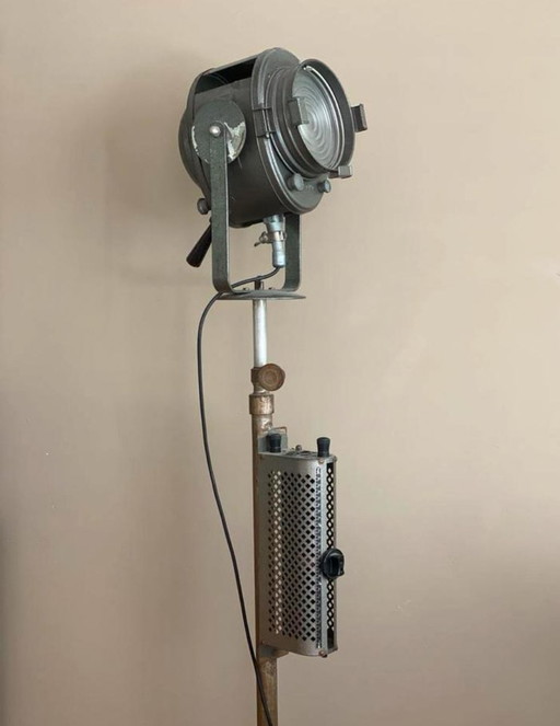 Vintage Brocante Industrie Theater Lampe AE CRÉMER PARIS