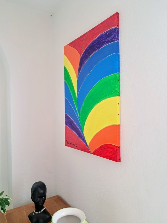 Image 1 of Enzo SAN MARCO – Chakra # Blatt – Gemälde des Künstlers