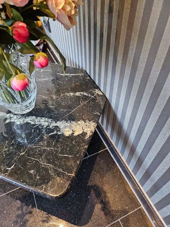 Tavolo in Marmo Set di 3 Postmoderno Pentagono Retrò Anni '80 Vintage – Tavolini, Marble (photo 3 of 5)