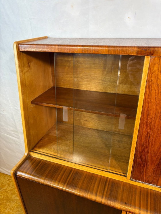 Image 1 of Mid Century Retro Teak Bureau Bookcase (Circa 1960)  A fantastic and versatile mid century modern teak bureau bookcase dating fr